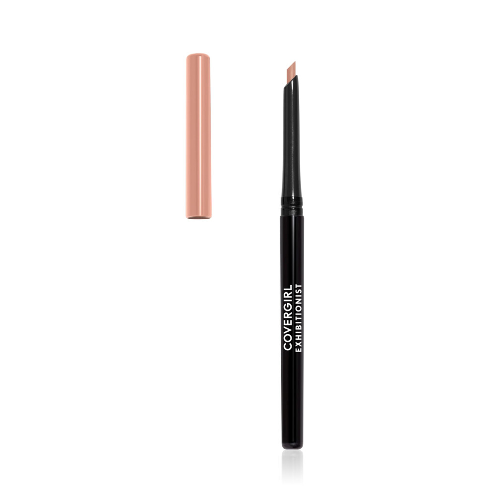 COVERGIRL Exhibitionist Lip Liner Pencil Creamy In the Nude 0.012 Fl Oz Lip Crayon Makeup Intense Pigmentation Self-Sharpening Easy Applicatio