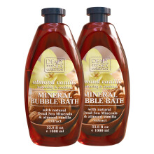 Dead Sea Collection Almond Vanilla Bubble Bath for Women and Men with Dead Sea Salt - Nourishing and Moisturizing Skin - Pack of 2 (67.6 fl.oz)