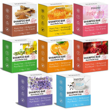 DBEAUTYM 8er-Pack Shampoo-Bar-Geschenkset, Naturseife, festes, trockenes, gesch   digtes Haar, mit Pflanzenessenz   l, hilft, Haarausfall zu stoppen