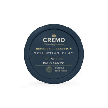 Cremo Premium Barber Grade Hair Styling Palo Santo (Reservecollectie) Sculpting Clay High Hold Matte Finsh 4 Oz