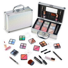Kit trucco per principianti Color Nymph per adolescenti con astuccio incluso, kit trucco completo, palette di ombretti, fard, terra abbronzante,