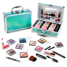Kit trucco per principianti Color Nymph per adolescenti con astuccio incluso, kit trucco completo, palette di ombretti, fard, terra abbronzante,