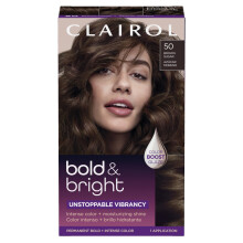 Clairol Bold & Bright Permanente Haarkleur, 50 Brown Sugar, Verpakking van 1