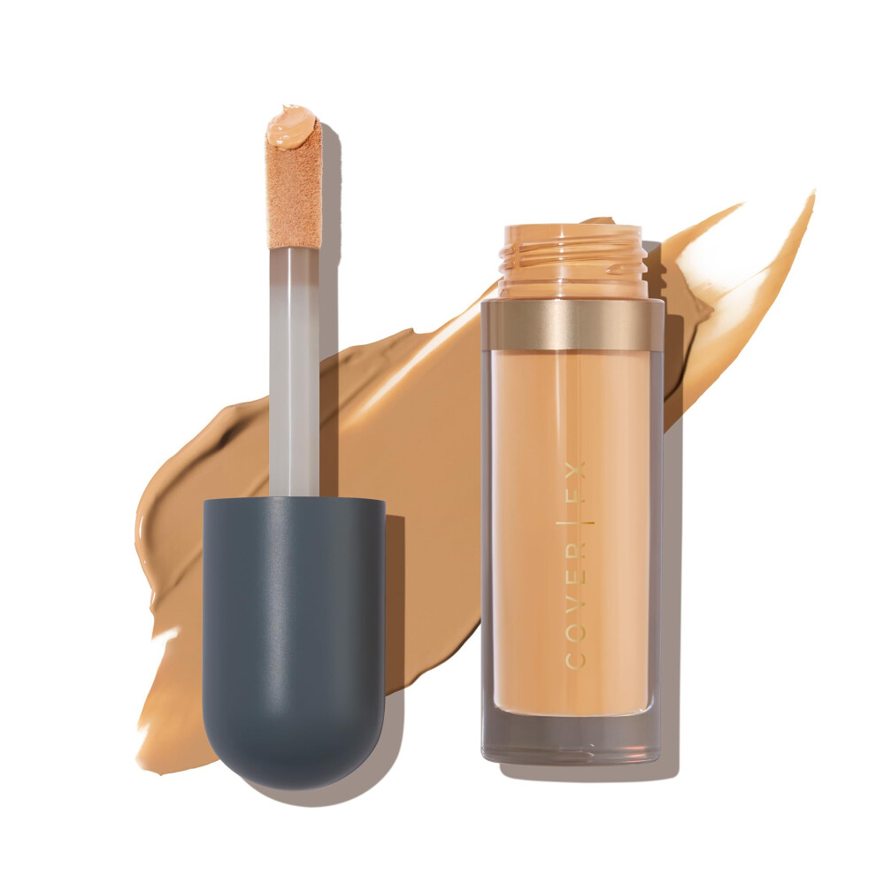 COVER FX Skin Discovered Longwear Full Coverage Concealer | Buildable Crease-Resistant High Coverage Formula Conceals  Corrects  and Brightens | T3- T