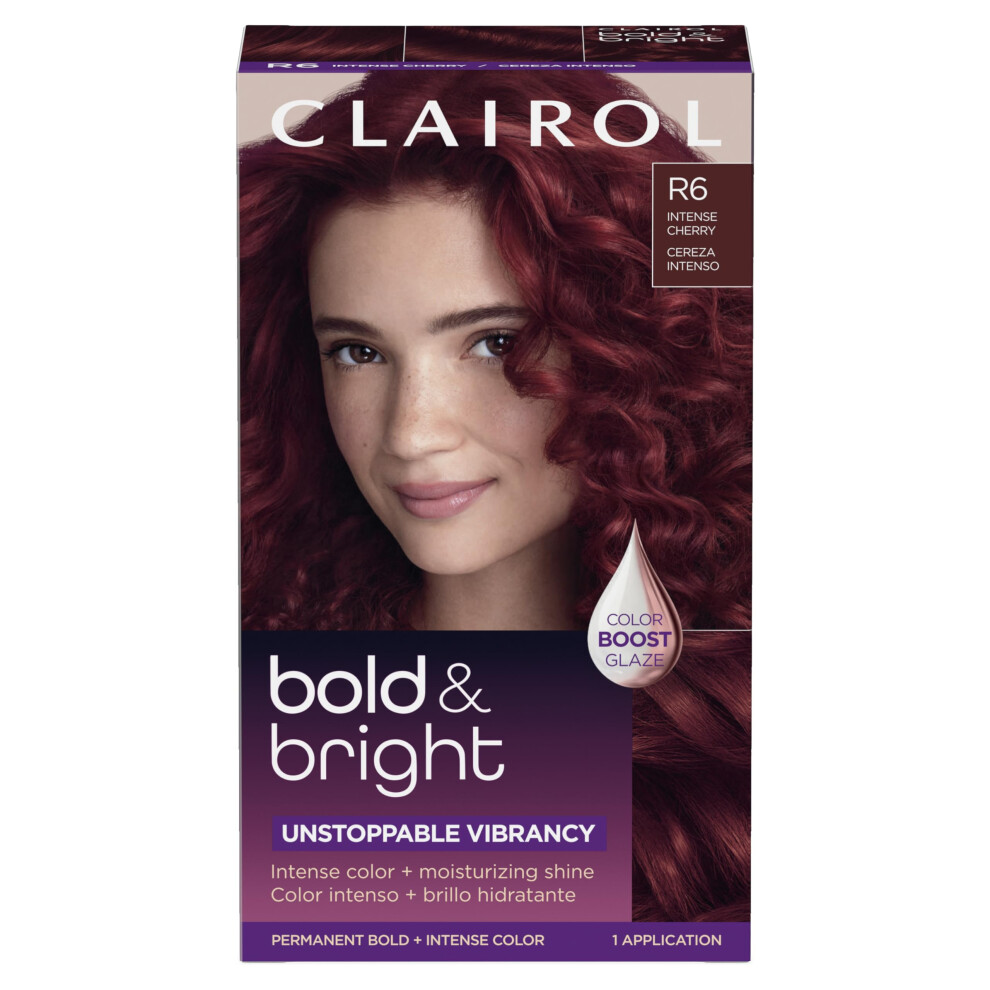 Clairol Bold & Bright Permanent Hair Dye  R6 Intense Cherry Hair Color  Pack of 1