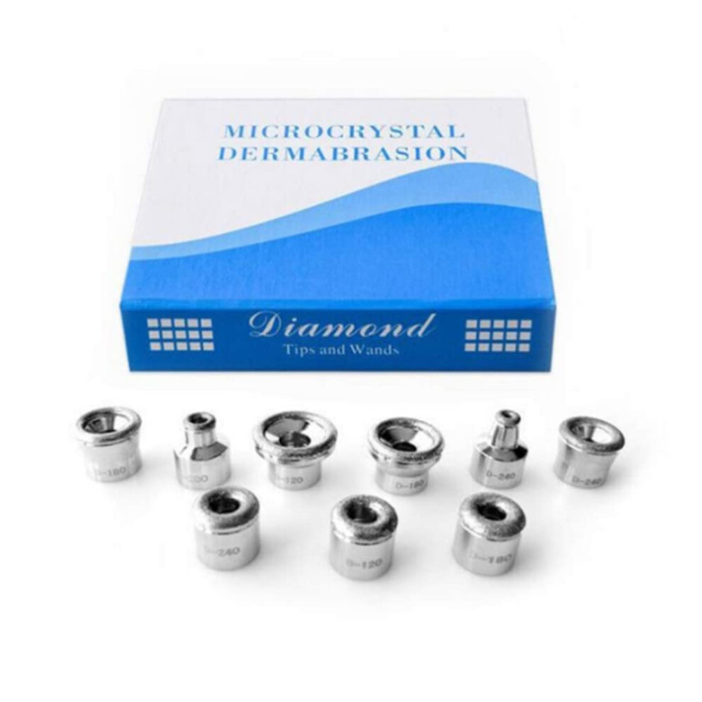 Zuou Diamond Dermabrasion Head Microdermabrasion Exfoliator Home Facial Dermabrasion Tool Dermabrasion Replacements 9Tips