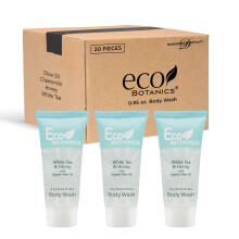 Eco Botanics Travel-Size Hotel Body Wash Soap 0.85 oz. (Case of 20)