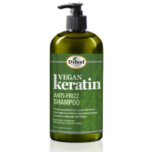 Difeel Vegan Keratin Anti Frizz Shampoo 33,8 oz - Wreedheidsvrije veganistische sulfaatvrije shampoo