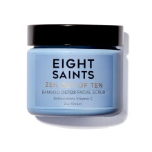Osiem Saints Zen z dziesieciu bambusowych detoksykacji Peel Exfoliator Naturalny i organiczny codzienny zluszczajacy zarosla twarzy z wlkienami