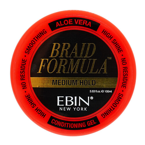 EBIN NEW YORK Braid Formula Conditioning Gel, Medium Hold, 3.53oz | Perfekt för flätor, vridningar, kanter 1