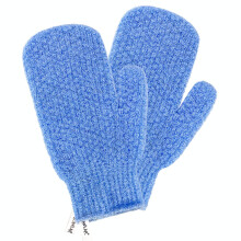 Evridwear Shower Exfoliating Mitts Deep Cleanse Bathing Scrub Gloves Self Tan Scrubber Mitten Dead Skin Remover for Men and Women 1 Pair Moderat
