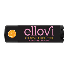 Ellovi Natural Lip Butter Lip Balm - Creamsicle - Pure Enough to Eat - Made With Just 6 Vegan Ingredients - 100% Natural & Organic Moisturizing Lip C