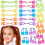Fascia per capelli 24 Pezzi Rose Bead Twin per ponytail, Set per ragazze 1