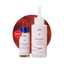 eSalon Complete kit voor permanente haarkleuring en haarverf - Persoonlijke coloristkit voor tot 100% grijsdekking voor alle haartypes - Professionel
