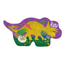 Floss & Rock 41P3663 Dino-vormige puzzel met gevormde doos, 12-delige set