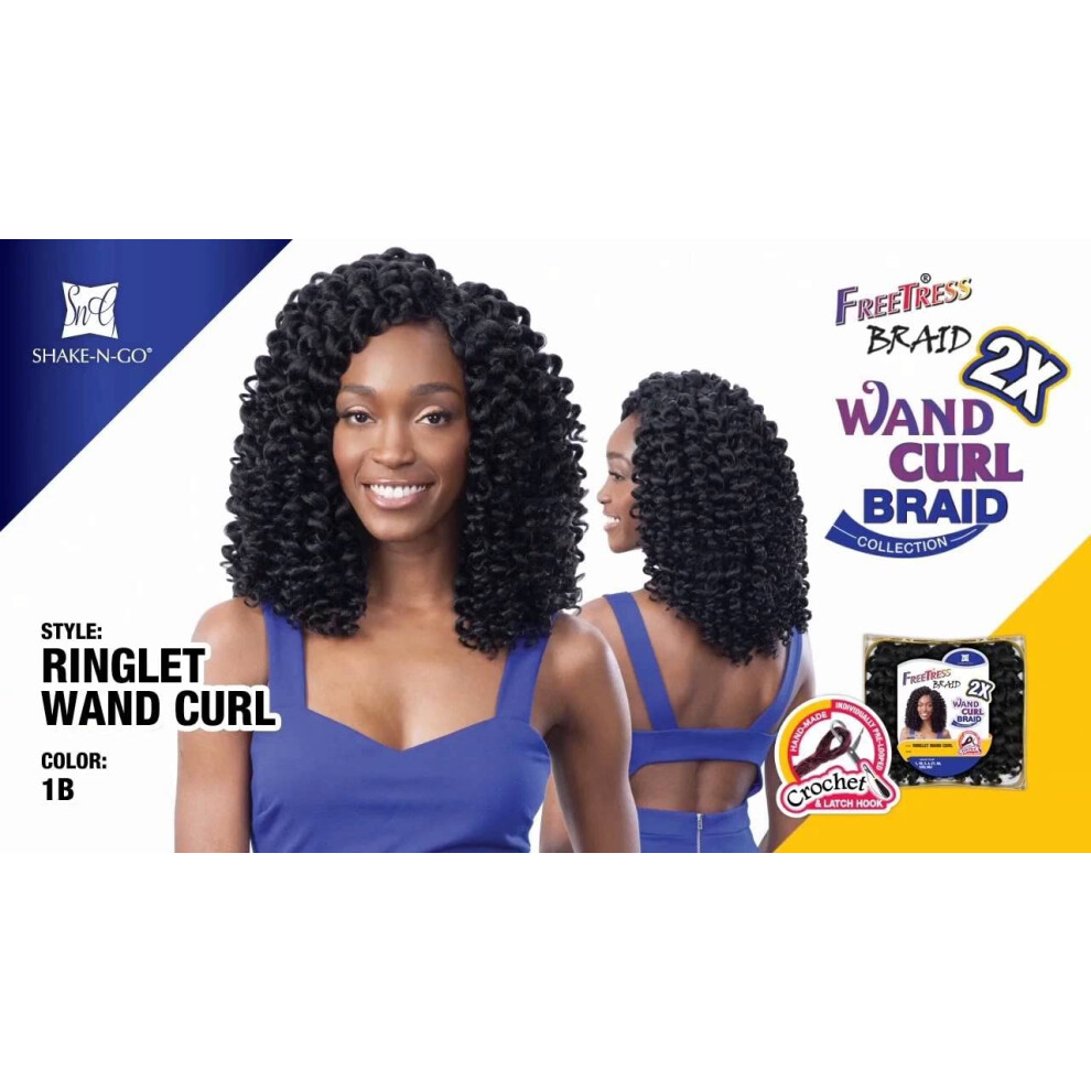 Freetress Braids Freetress Synthetic Hair Crochet Braids 2X Ringlet Wand Curl (2)