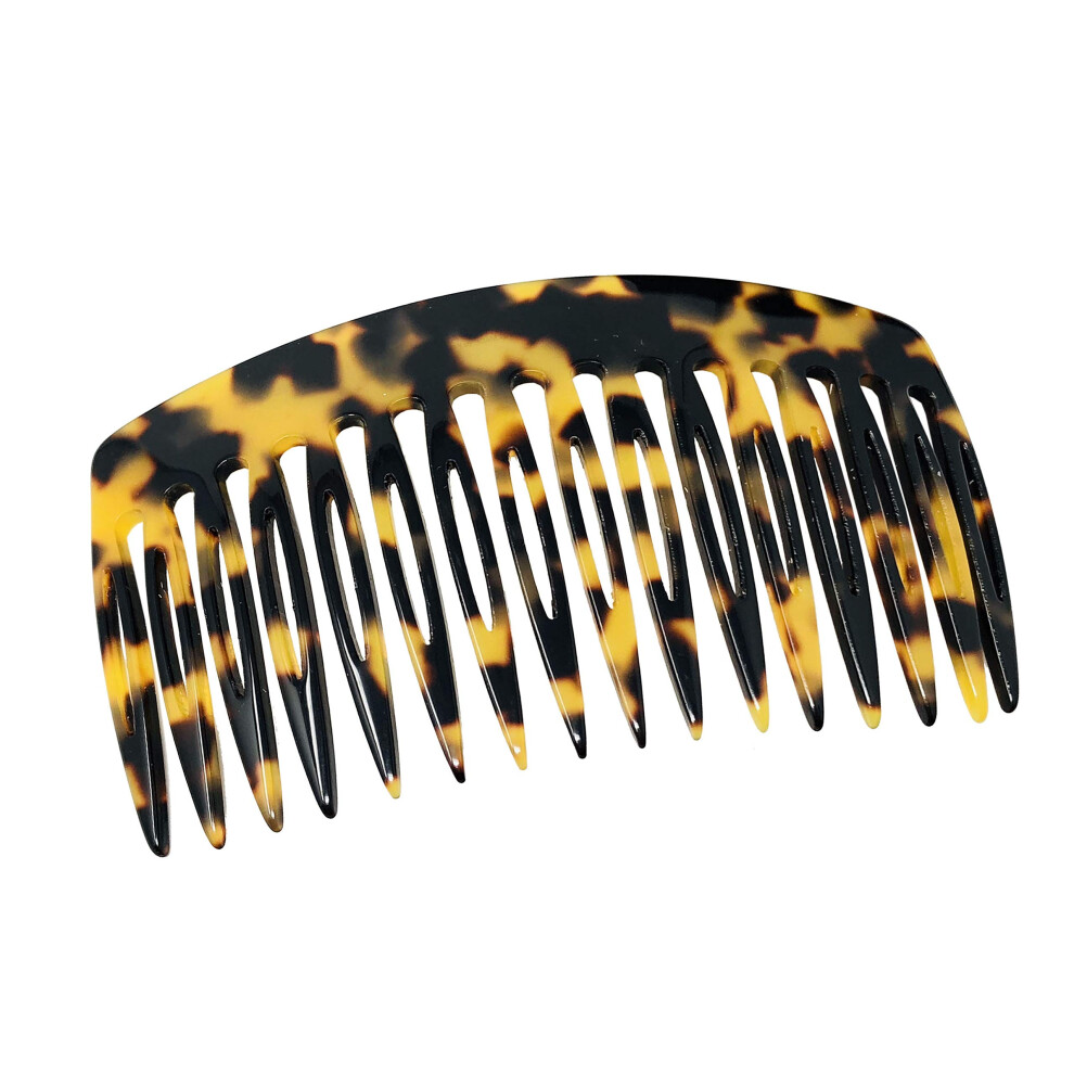 Ranskalainen Yst V French Amie Tokyo Handmade Medium 16 Teeth Celluloid Acetate Side Hair Comb
