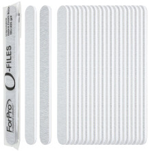 ForPro O-Files Foam Board 180/400 korrel Zebra dubbelzijdige manicure nagelvijl 6 L x .75 W 100 stuks
