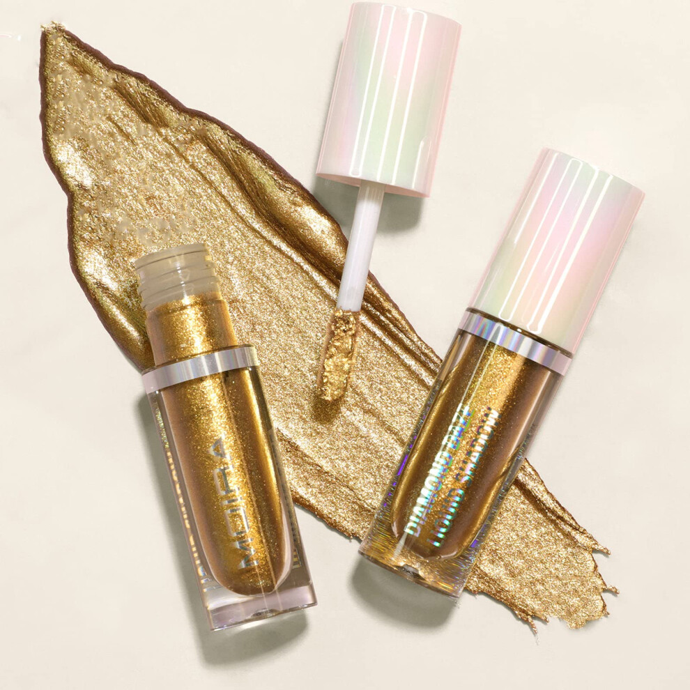 Moira Eye Shadow Diamond Daze Liquid Eyeshadow Eye Makeup (006 Goldstar)