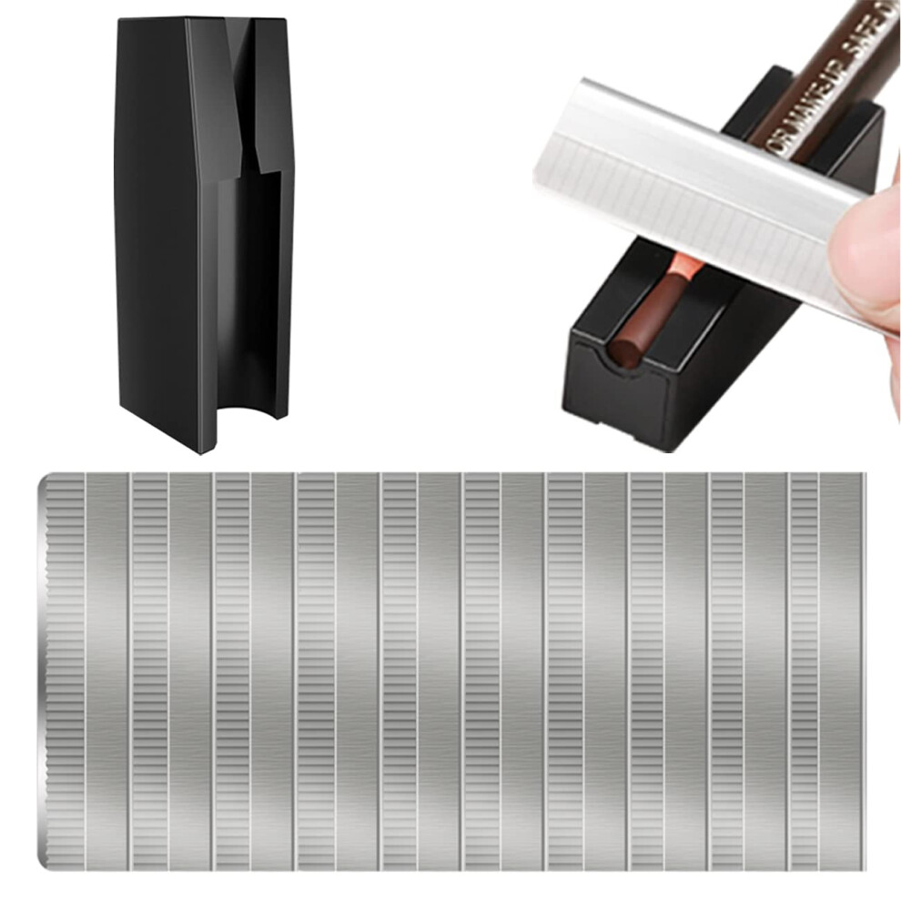 Kaiqikaixi Eyebrow Pencil Shaper Eyebrow Pencil Sharpener Waterproof Peel-Off Brow Pencils & 10Pcs Pencil Sharpener