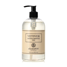 elizabeth W Vetiver Bad- en douchegel 16 Fluid Ounces Helder