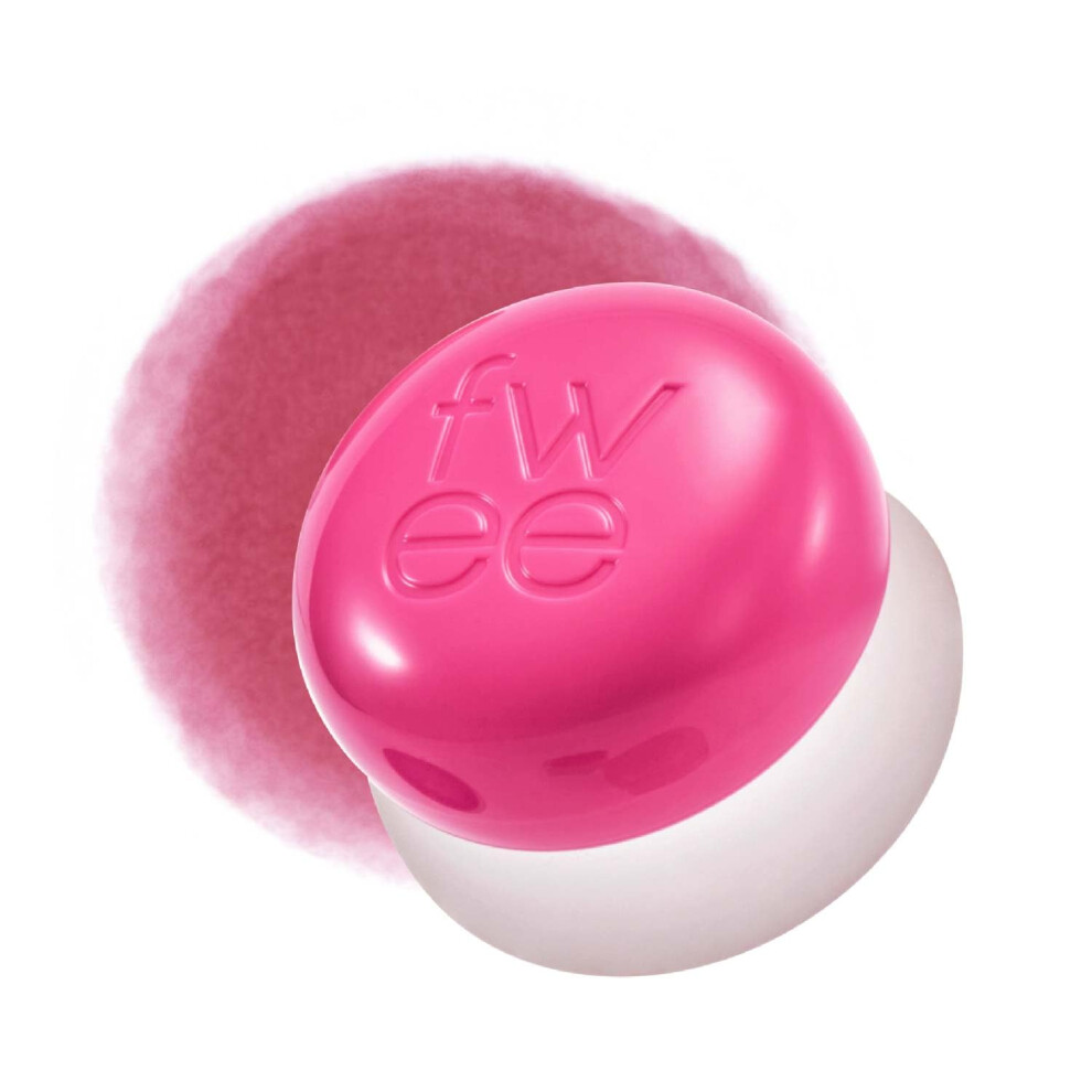 Fwee Lip&Cheek Blurry Pudding Pot | Blushed Moment - Cherry | Makeup Blush Buildable Lightweight Multi-Use Soft Matte Finish | 5G