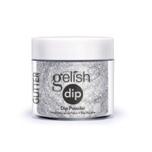 Gelish Powder Dip Collection (Am I Making You Gelish?) Silver Sparkle Nail Dip Powder Nail Silver Sparkle Powder Dip Powder Colors 8 ounce
