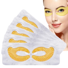 Gold Hydrogel Eye Mask Collagen Crystal Eye Mask Patches Anti-Aging Under Eye Pads - Reduce Wrinkles Puffy Eyes Dark Circles Eye Bags - Moisturiz