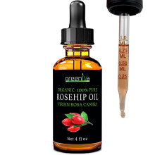 GreenIVe Olejek z dzikiej rzy Rosa Canina 100% czysty olej z pierwszego tloczenia na zimno tloczony na zimno do wlosw i skry oraz produkty do majs