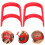 Healifty Template per Barba per Modellare e Radere, Strumento per Ritocco Goatee per Uomini 5