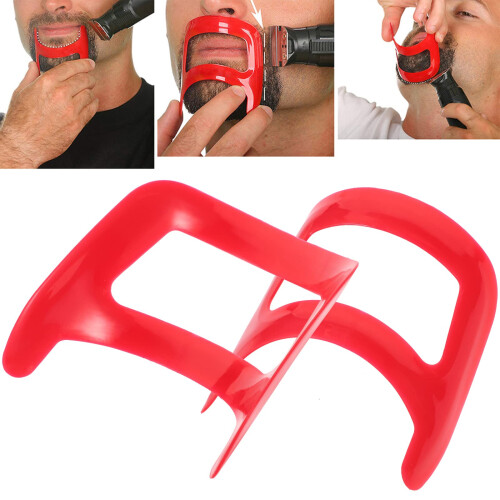 Healifty Template per Barba per Modellare e Radere, Strumento per Ritocco Goatee per Uomini 2