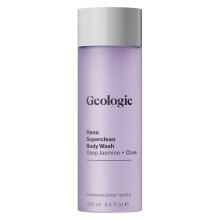 Geologie Hana Superclean Body Wash | Diepe reinigende Jasmine + Kruidnagel douchegel voor iedereen | Natuurlijke hydraterende formule | 8.