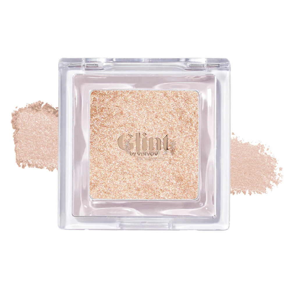 Glint Af Vdivov Glint Dewy Highlighter (Dewy Moon 0.08Oz) - Luminous Glow Infused With Micropearls Shiny Illuminator. Rich Pigment & Silky Touch Korean Makeup.