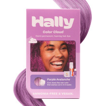 Hally Hair Color Cloud Farba do wlosw (Fioletowa lawina) - Pltrwala pianka koloryzujaca dla kobiet i mezczyzn - Bez balaganu i dlugotrwala farba do