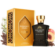 H HABIBI Desert Oud Arabian vune pro mue - Kvetinov drevit kolnsk paculi pro mue - Tepl sladk a korenen Niche parfmovan voda pro mue - ve
