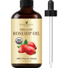Huile de Rosier Sauvage Bio Handcraft - 30 ml - 100% Pure et Naturelle - Huile Premium pour Visage, Peau et Cheveux