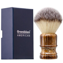 Grandslam-scheerkwast met synthetisch haar Cruelty-Free scheerschuimborstel voor mannen 100% massief harshandvat Exfolieert zachtjes de huid 24 mm kn