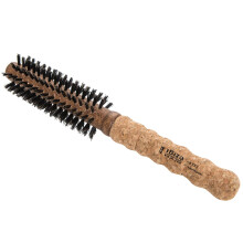 Ibiza Hair Professional Rund Orneh?rb?rste (EX2 40 mm) Letv?gts med forst?rkede b?rster og korkh?ndtag til pandeh?r og h?rlinjer Tilf?j tekstur o