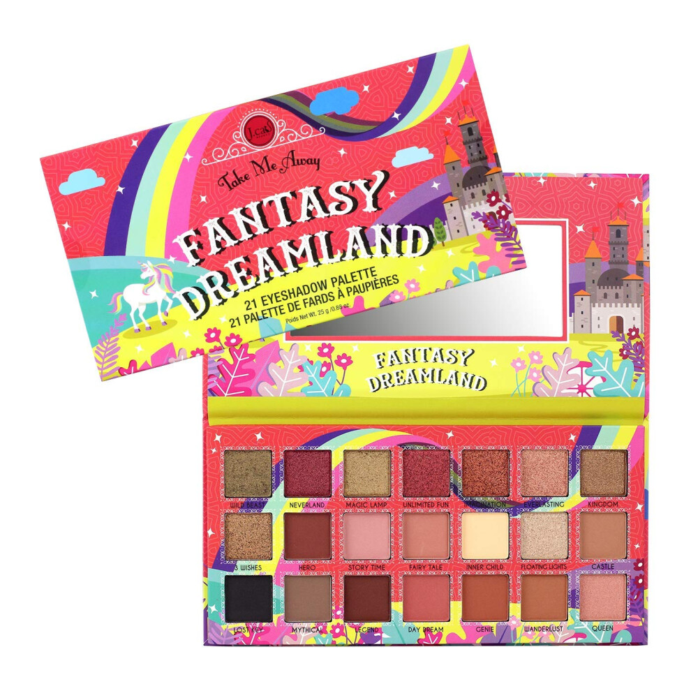 J.cat Beauty Take Me Away 21 Eyeshadow Palette - Fantasy Dreamland
