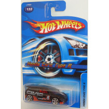 Hot Wheels 2006 Honda Civic Type R Black med PR5 Wheel Variant #2006-133