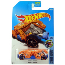 Hot Wheels 2017 Street Beasts Double Demon (Auto Drago) 102/365 Arancione