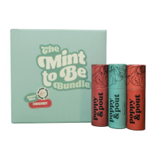 Jumbo Lip Balm Gift Set (3-Pack Minty Flavors) | Poppy & Pout All Natural Lip Balms & Moisturizers | Hydrates with Beeswax Vitamin E Organic Cocon