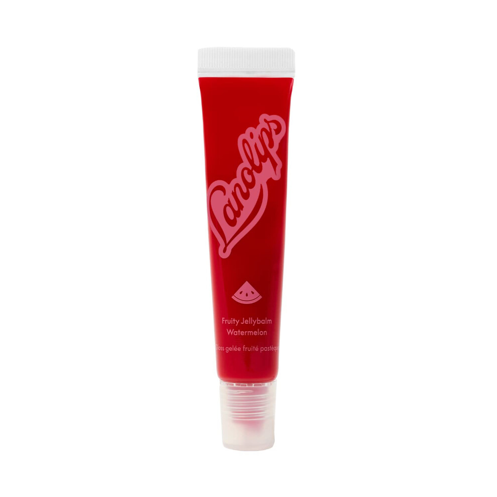 Lanolips Fruity Jellybalm Watermelon - Tinted Lip Balm To Deepen Brighten & Enhance - Moisturizing Lanolin Lip Balm & Lip Gloss For Everyday Lip Car