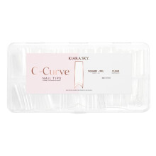 Etui na koncwki Kiara Sky C Curve XXL (500 koncwek w 10 rozmiarach) (kwadratowe przezroczyste)