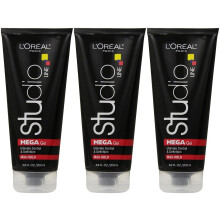 L'Oreal Paris Studio Line Mega Hair Gel 6,8 ounce (pakke med 3)