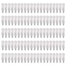 Lawie 100er-Pack 5,1 cm grosse Haarspangen mit Druckknopf ? silberne Metallspangen, 5 cm kleine Haarnadeln, dunne Haarspangen fur graues Haar, DIY