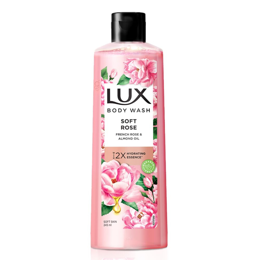Lux French Rose Fragrance & Almond Oil Bodywash - 245 Ml /8.28 Fl.oz