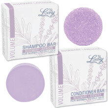 Luxiny Hair Shampoo en Conditioner Set - Sulfaatvrije lavendelrepen Made in USA (1 Shampoo Bar 60g 1 Deep Conditioner Bar 50g)
