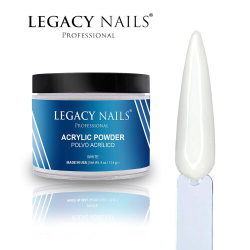Legacy Nails White Acrylic Powder 4 oz 1