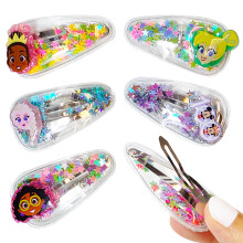 LUV HER Disney 100 haaraccessoires voor meisjes 6-delige schattige haarclips met favoriete Disney-figuren karakterbedels magische confetti haarclips